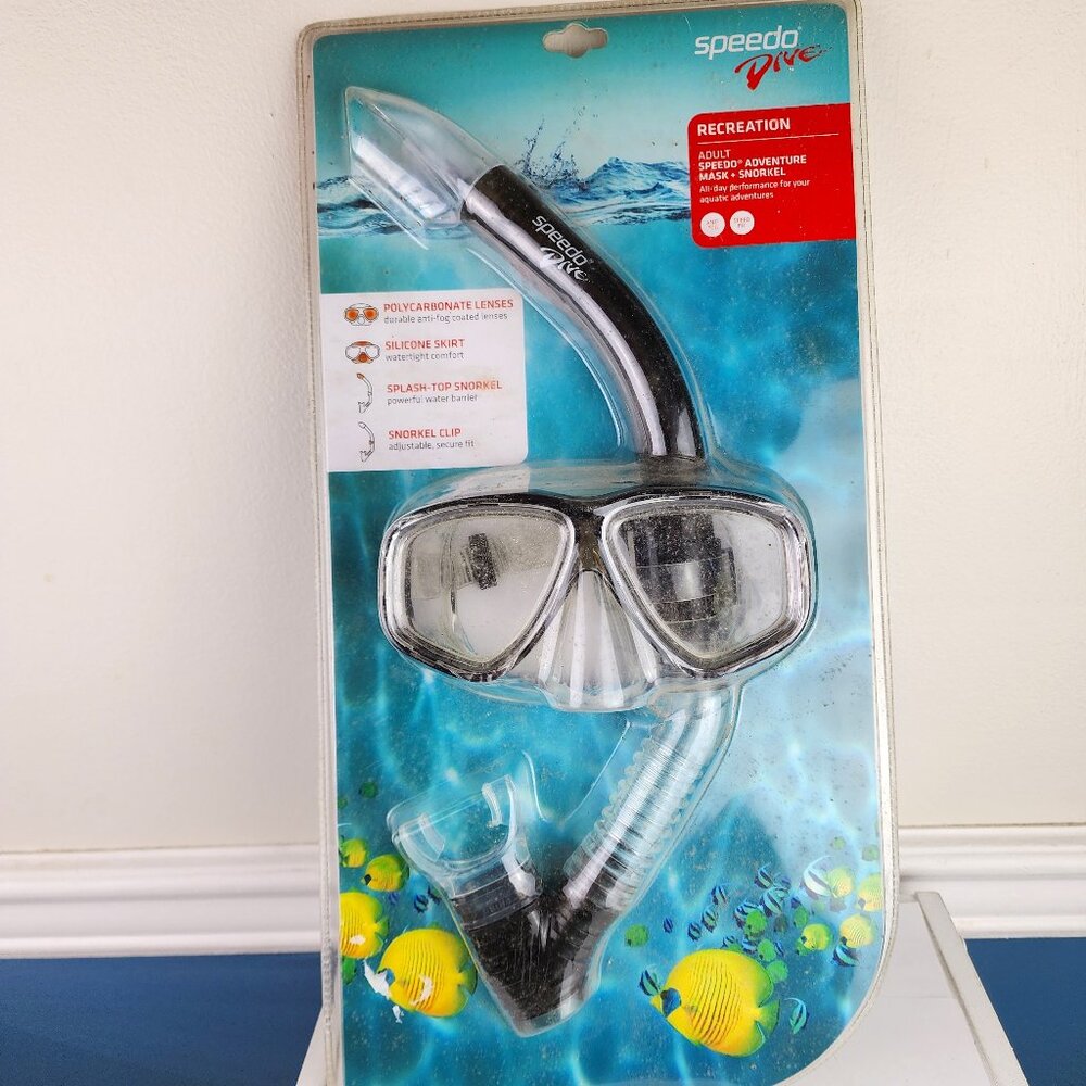 Speedo Dive Recreation Adult Mask and Snorkel NWT
